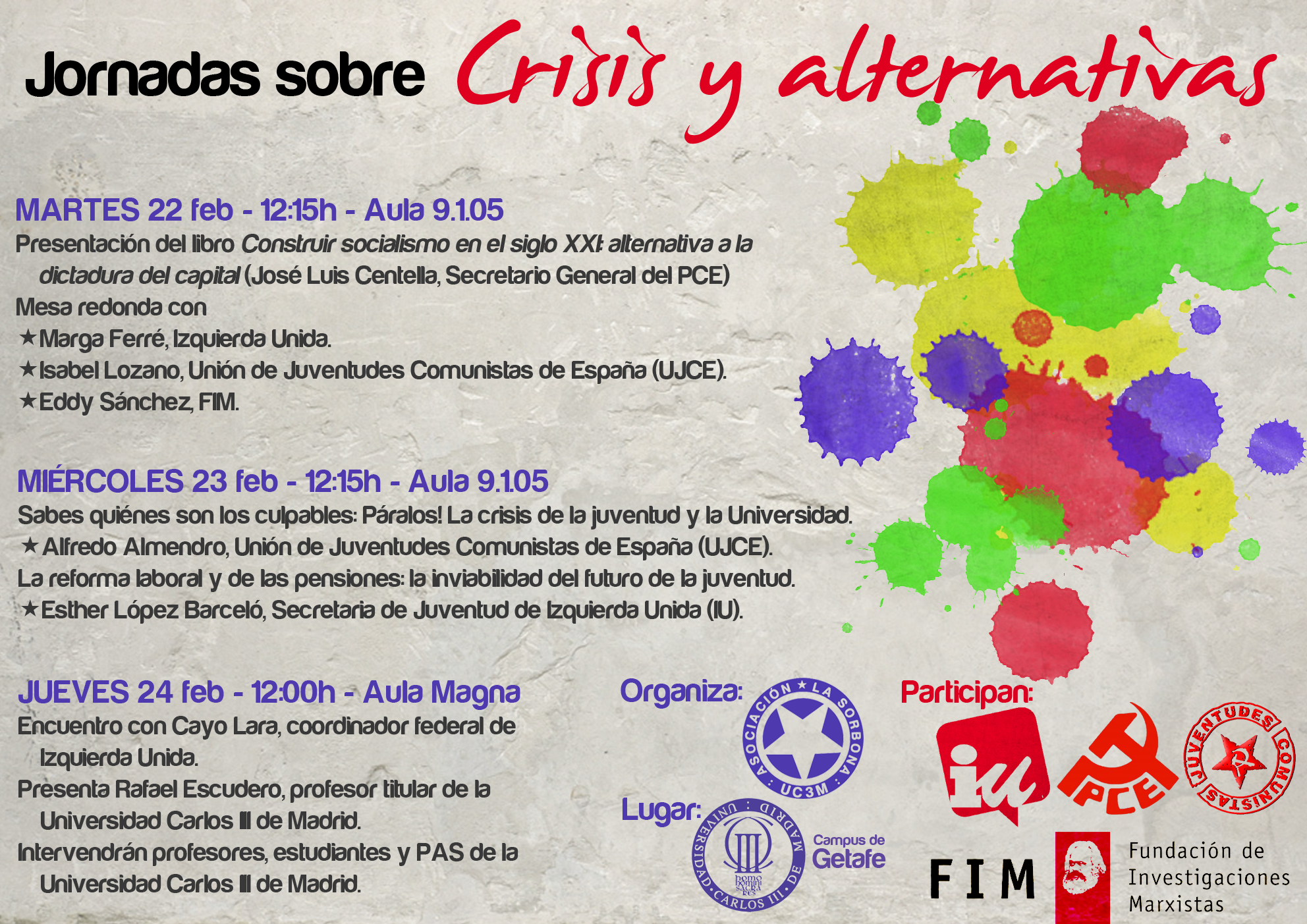 Jornadas sobre Crisis y alternativas