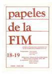 Papeles 18-19. Enero-Junio 1991
